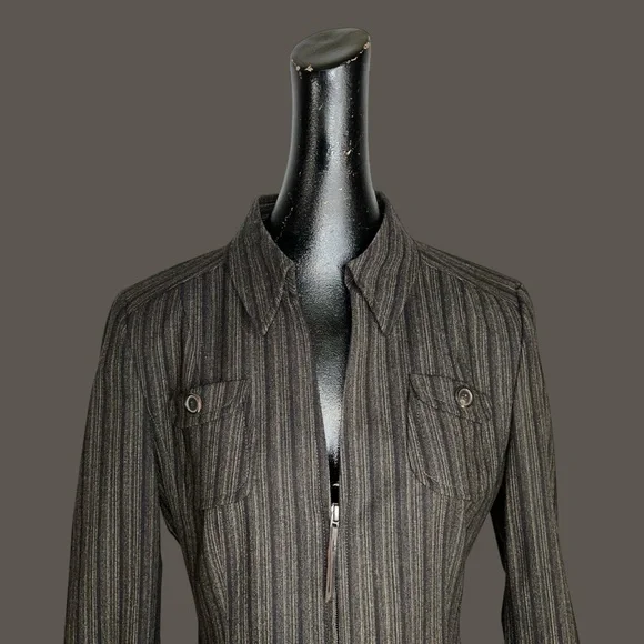 Akris Punto Black Pinstripe Blazer - Picture 7 of 15